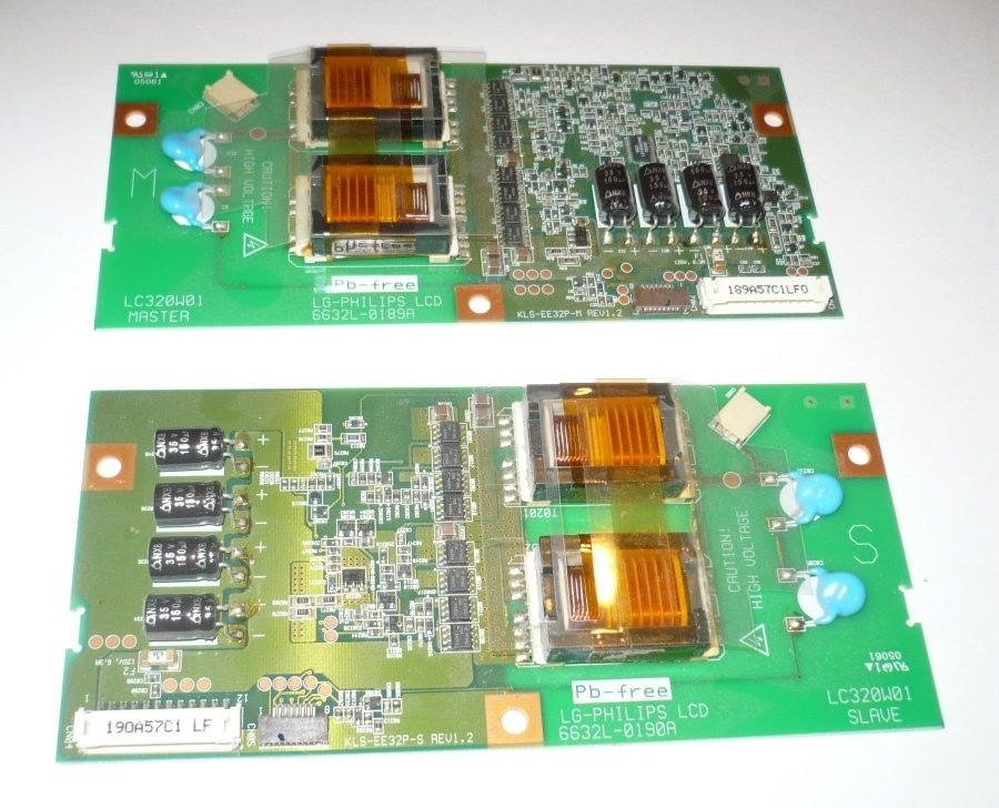 LG 3200AK TV INVERTER BOARD 6632L-0190A 6632L-0189A KLS-EE32P-